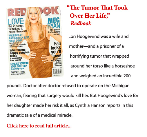 "The Tumor That Took Over Her Life" excerpt and cover